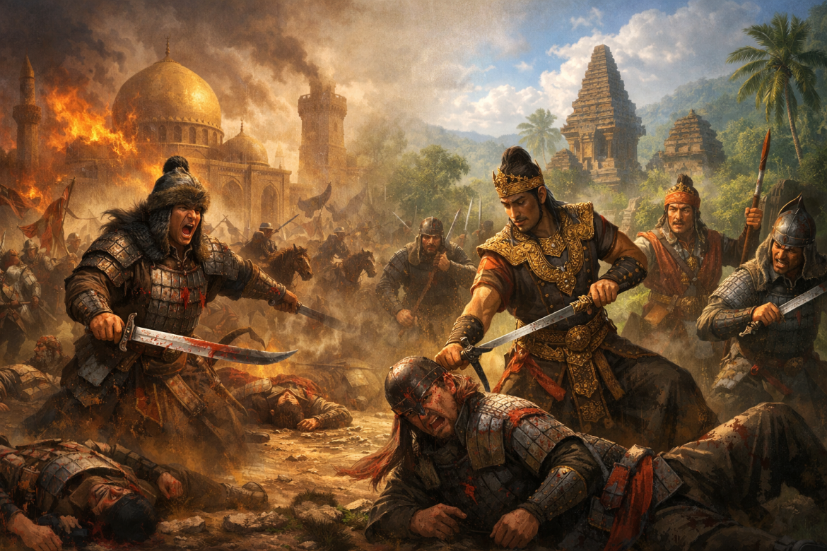 Ilustrasi ekspansi Mongol